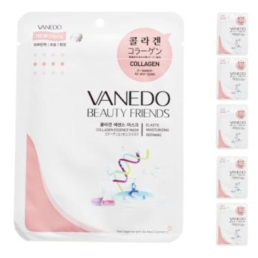 Imagem de Kit 6 Unidades Máscara Hidratante Facial Coreana Beauty Friends - Colágeno