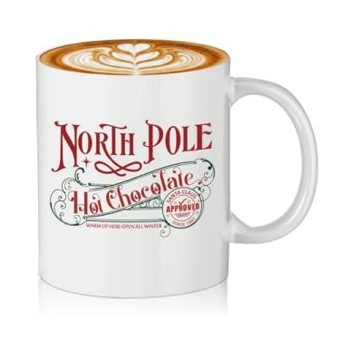 Imagem de Yaomiao 1 pç Caneca do Pólo Norte Caneca de Chocolate Quente Xícara de Café de Natal Presentes de Natal Copos de Cerâmica de Natal com Alça para Mulheres Homens Equipe Empregado Professor Enfermeira