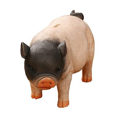 Imagem de Cofrinho Cofrinho Cofrinho Criativo Simulação Resina Porco Moeda Dinheiro Presente Brinquedo Animais Fofos Cofrinho para Crianças 10,2 x 15 cm Dinheiro Cofrinho (Cor: Cofrinho B)