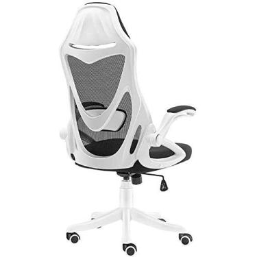 Imagem de IUBGFTO Cadeiras de escritório reclináveis giratórias ergonômicas, encosto de cabeça, apoio de braço ajustável, suporte lombar, cadeira traseira de computador, cadeira de escritório