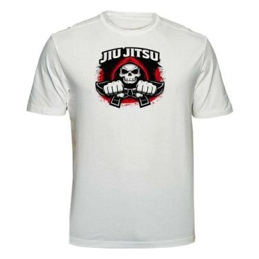 Imagem de Camiseta Jiu Jitsu Brazilian BJJ MMA Martial Art Tamanho:GGCor:Branca 