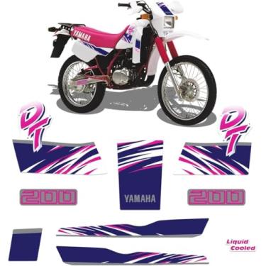Imagem de SPORTINOX, Adesivos P/Yamaha DT 200 92/93 Laterais Frontal Moto Branca