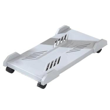 Imagem de Suporte para CPU Office Mobile, Suporte de PC com 4 Rodas para a maioria dos PCs, Suporte de CPU embaixo da mesa Acessórios de carrinho de chão (Gris)