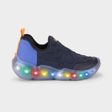Imagem de Tênis Infantil de Luz Bibi Roller Celebration 3.0 Azul-Masculino