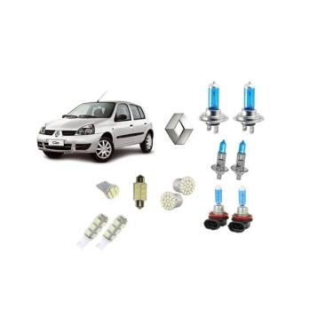 Imagem de Renault Clio 03/16 Kit 12 Lampadas Farol + Milha H11 + Leds