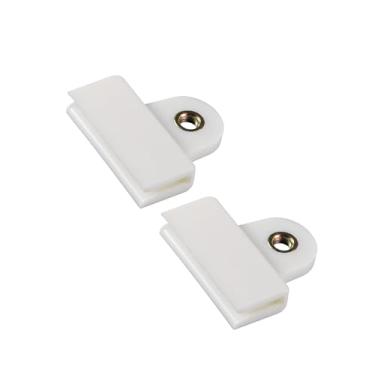 Imagem de Hihaha 2 peças de clipe de retenção de canal de vidro para porta de janela, 4,5 x 4,1 x 0,9 cm, clipe de faixa universal para carro, caminhão, van, plástico durável, bege, material durável de