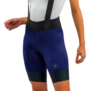 Imagem de Bretelle de Ciclismo Free Force Training Feminino, G, Azul