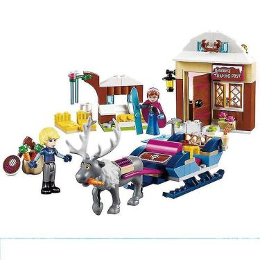 Imagem de Blocos de construção Reindeer Sleigh Castle Series com 180 peças