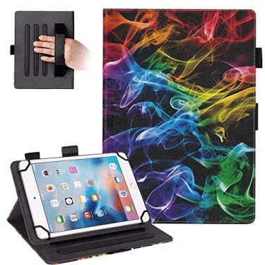 Imagem de Dteck Capa universal para tablets de tamanho de tela de 7,9" a 8,4" – Capa fofa de couro fólio com suporte para Tab M8 8" / Galaxy Tab 8" 8,4" / Fire HD 8/Onn 8"/Android 10 11 12 Tablet 8" 8,4" (Fumê Colorido ) )