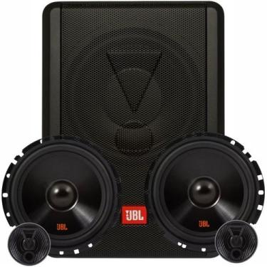 Imagem de Kit Duas Vias Jbl 6 62vfx55 110w + Caixa Jbl Ativa Sw8a-ms