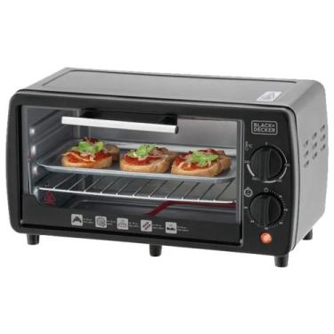 Imagem de Forno Elétrico Pequeno Assa Tosta Grelha 9l Ft9 Black Decker - Black &