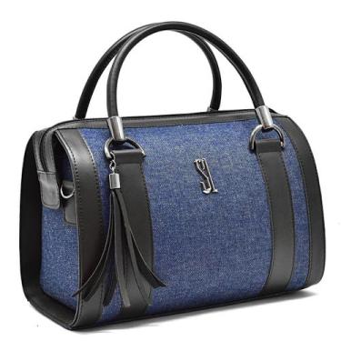 Imagem de Bolsa feminina baú com alça de mao e transversal - Santa Lurdes SL, Pr