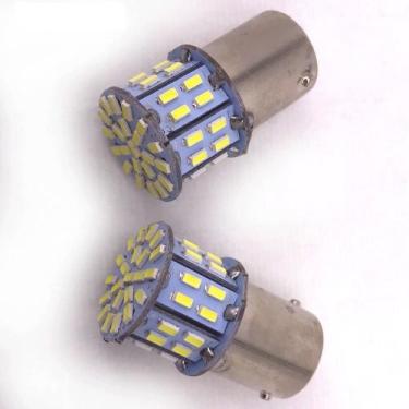 Imagem de Kit 2 Lâmpada 50 Led Dois Polos Na Cor Branca - Genérica