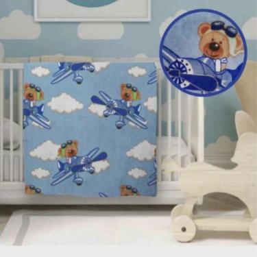 Imagem de Cobertor Infantil Bebê Prime Baby Flannel Hazime 90x110cm, Panda