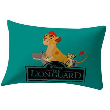 Imagem de Fronha Portallar Malha Estampa Localizada Simba E Amigos Guarda Do Leão 48cmx68cm Verde