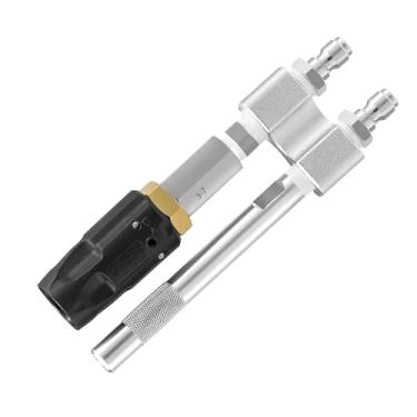 Imagem de Bico giratório Tip M5 para lavadora de alta pressão, bico de sabão de alto alcance com conexão rápida de 1/4 pol., 1000-4050 PSI, padrão de pulverização de 0-60°, para 3-7 GPM