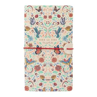 Imagem de Grupo Erik Diário de viagem Frida Kahlo – Caderno de couro PU | Diário diário, caderno de viagem, acessórios de viagem, presentes de viagem, presentes legais | Presentes Frida Kahlo