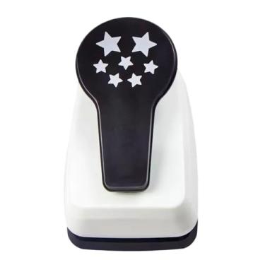 Imagem de shamjina Máquina de perfuração de papel pequena para crianças e adultos, furador de papel decorativo, formato para cartões comemorativos, artesanato faça você, Estrela