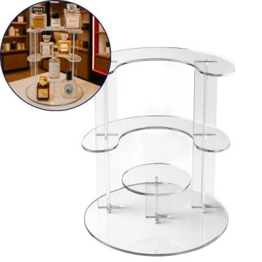 Imagem de Expositor 4 Andares Display Vitrine Balcão Loja Suporte Decoração Vers