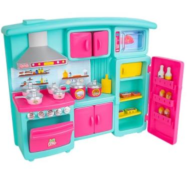 Imagem de Kit Cozinha Completa Brinquedo Infantil Menina Acessórios Crianças Educativo - Lua de Cristal