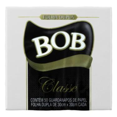 Imagem de Guardanapo de Papel Folha Dupla Bob Classe 50un 30cm x 30cm
