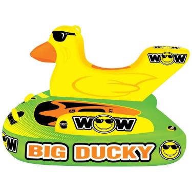 Imagem de Boia Rebocável Inflável Para 3 Pessoas, Resistente, Amarela, WOW SPORTS 18 1140, Amarelo