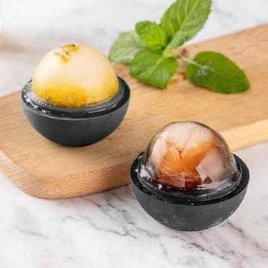 Imagem de Rolo de gelo para rosto e olhos, molde de cubo de gelo de silicone reutilizável, massageador de crioterapia para apertar a pele, inchaço e redução de rugas (preto)