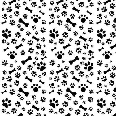 Imagem de Papel De Parede Pastas E Ossos Preto E Branco Autocolante - LRP