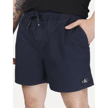 Imagem de Short Calvin Klein Jeans Sarja Masculino Color Elastic Azul Marinho Ta