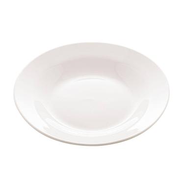 Imagem de Prato Fundo de Porcelana Branca Clean 23,5cm Lyor