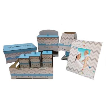 Imagem de Kit Bebe Quarto Berço Maternidade Decorativo Safari Decoração - babyki