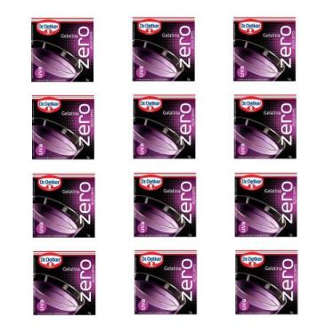 Imagem de Kit c/ 12un Gelatina Zero Uva 12g - Dr. Oetker