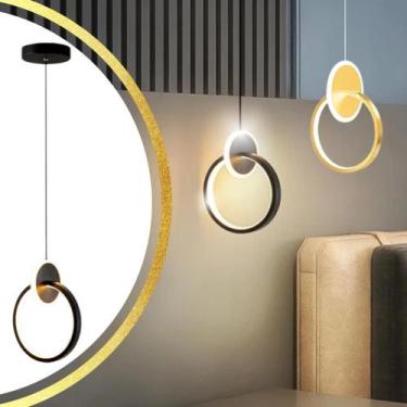 Imagem de Luminária Pendente Teto 1,50M Led Duplo 24 Watts 3 Cores - GIMPO