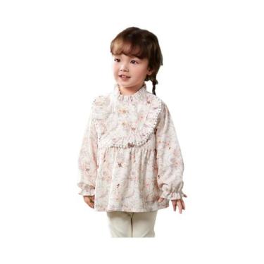 Imagem de Babadores Impermeáveis para Bebês, Avental Para Alimentação De Meninas