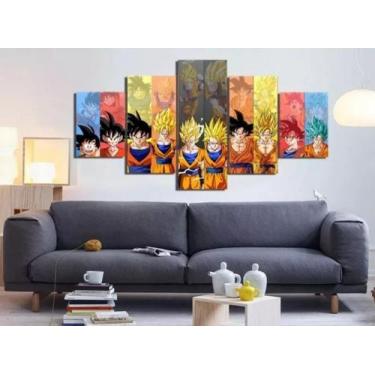 Imagem de Quadros Para Sala Mosaico Dragon Ball Z Goku Anime" - iron tech