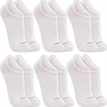 Imagem de Kit 6 Pares Meias Lupo Invisível Sapatilha Soquete Original, Branco, 3