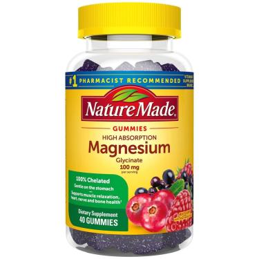 Imagem de Suplemento de magnésio Nature Made Gummies 100mg 40 unidades-Unissex