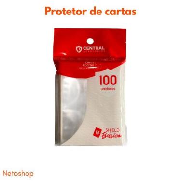 Imagem de Protetor de Cartas Sleeve Central Shield 63 x 88mm Padrão Básico Trans