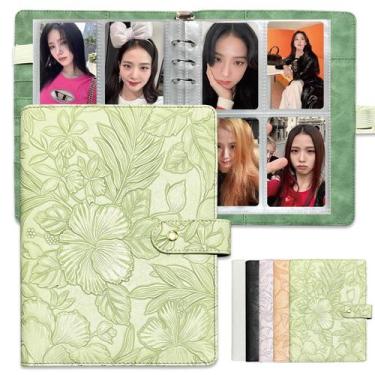 Imagem de Pasta para Photocards Whitefoxen KPOP A5 com 6 Argolas e 240 Bolsos