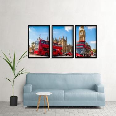 Imagem de Quadros Decorativos Adesivos Sala Quarto 3 Peças Ref 553