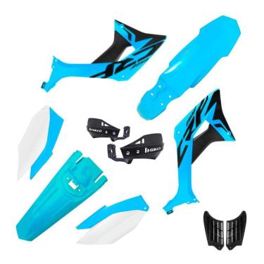 Imagem de Kit Plástico Biker Evo Crf 250f Com Adesivos + Protetor De Mão Biker