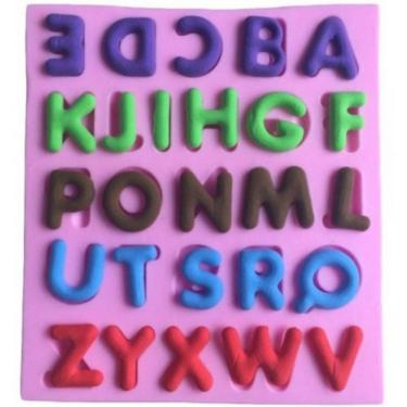 Imagem de Molde De Silicone Alfabeto Maiúsculo, Resina, Confeitaria, Biscuit Molds Planet