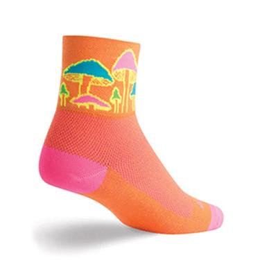 Imagem de Meias clássicas para adultos da SockGuy, pequenas/médias, para viagens, Laranja, Large