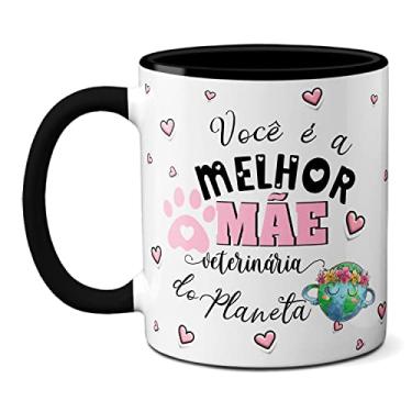 Imagem de Caneca Melhor Mãe Veterinária Especialista Em Cuidar (Preta)