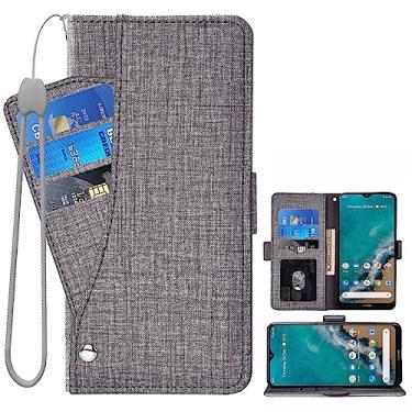 Imagem de Asuwish Capa de telefone para Nokia G50 5G Capa carteira com protetor de tela de vidro temperado e alça de pulso flip porta-cartão de crédito com suporte para celular NokiaG50 G 50 50G cordão suporte