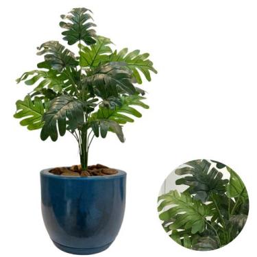 Imagem de Planta Artificial Bananinha Com Vaso Bojo De Polietileno - PlantaImpor