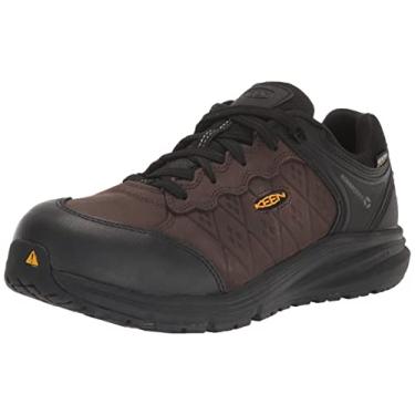 Imagem de KEEN Utility Men's Vista Energy+ Low Composite Toe Waterproof Leather Industrial Work Sneakers, Coffee Bean/Black, 9.5