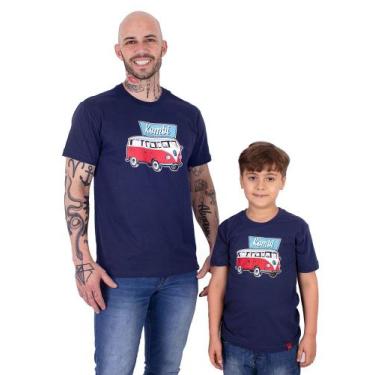 Imagem de Kit 2 peças Tal Pai Tal Filho Kombi e Kombinha - Art Rock, G, INFANTIL