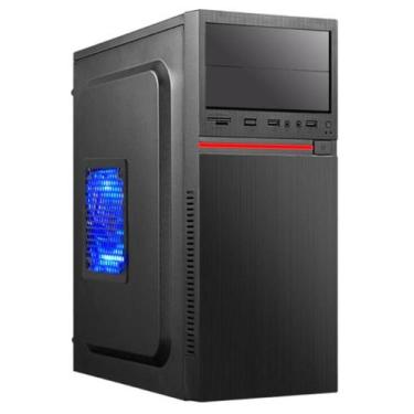 Imagem de Gabinete Pc Atx Xway 01125 Com Cooler Fan 120mm Sem Fonte, Azul