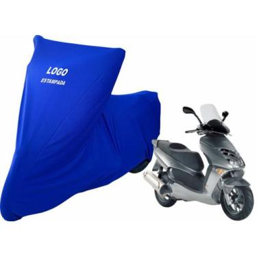 Imagem de Capa De Tecido Helanca Lycra para Moto Aprilia Leonardo - Mz, Azul